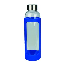 branded Glass Bottle with Silicone Cover 500ml, from our range of promotional Drink Bottles - Glass