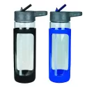 branded Glass Bottle with Silicone Cover 600ml, from our range of promotional Drink Bottles - Glass