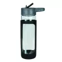 branded Glass Bottle with Silicone Cover 600ml, from our range of promotional Drink Bottles - Glass