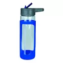 branded Glass Bottle with Silicone Cover 600ml, from our range of promotional Drink Bottles - Glass