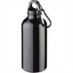 branded Oregon 400ml Sport Bottle With Carabiner, from our range of promotional Drink Bottles - Metal
