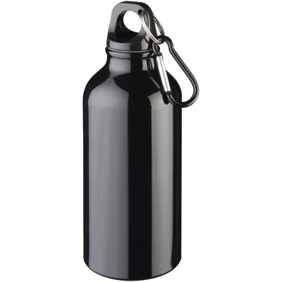 branded Oregon 400ml Sport Bottle With Carabiner, from our range of promotional Drink Bottles - Metal