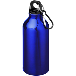 branded Oregon 400ml Sport Bottle With Carabiner, from our range of promotional Drink Bottles - Metal