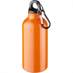 branded Oregon 400ml Sport Bottle With Carabiner, from our range of promotional Drink Bottles - Metal