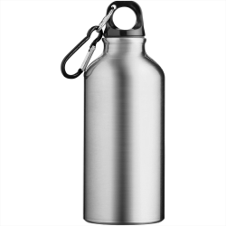 branded Oregon 400ml Sport Bottle With Carabiner, from our range of promotional Drink Bottles - Metal