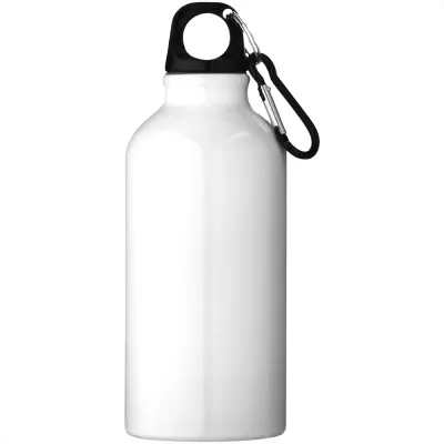 branded Oregon 400ml Sport Bottle With Carabiner, from our range of promotional Drink Bottles - Metal