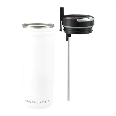 branded Arctic Zone® Titan Thermal HP® Straw Tumbler 700ml, from our range of promotional Drink Bottles - Metal