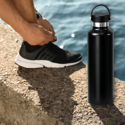 branded The Tank Stainless Steel 1L Drink Bottle, from our range of promotional Drink Bottles - Metal