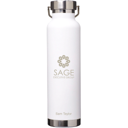 branded Thor Copper Vacuum Insulated Bottle 650ml, from our range of promotional Drink Bottles - Metal