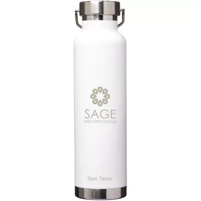 branded Thor Copper Vacuum Insulated Bottle 650ml, from our range of promotional Drink Bottles - Metal