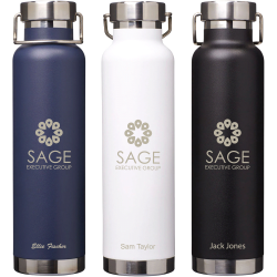 branded Thor Copper Vacuum Insulated Bottle 650ml, from our range of promotional Drink Bottles - Metal