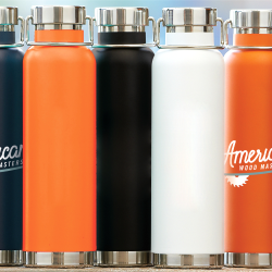 branded Thor Copper Vacuum Insulated Bottle 650ml, from our range of promotional Drink Bottles - Metal