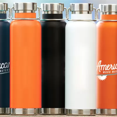 branded Thor Copper Vacuum Insulated Bottle 650ml, from our range of promotional Drink Bottles - Metal