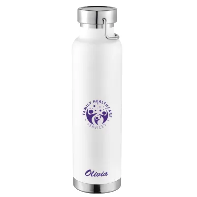branded Thor Copper Vacuum Insulated Bottle 650ml, from our range of promotional Drink Bottles - Metal