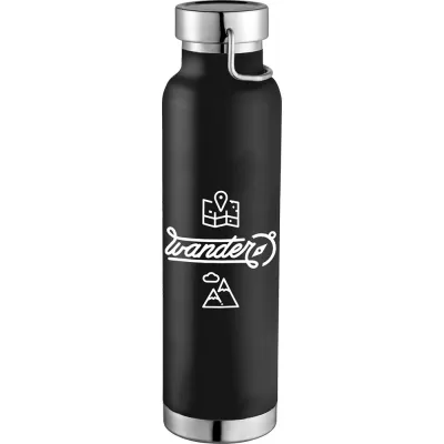 branded Thor Copper Vacuum Insulated Bottle 650ml, from our range of promotional Drink Bottles - Metal