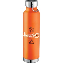 branded Thor Copper Vacuum Insulated Bottle 650ml, from our range of promotional Drink Bottles - Metal