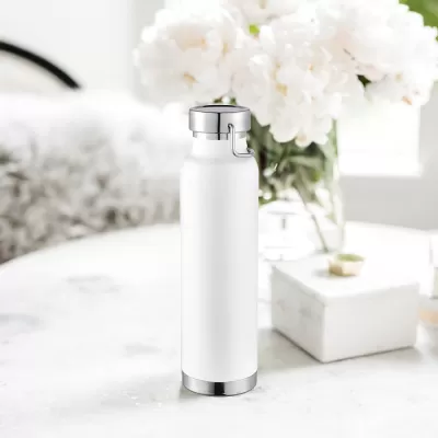 branded Thor Copper Vacuum Insulated Bottle 650ml, from our range of promotional Drink Bottles - Metal