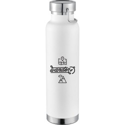 branded Thor Copper Vacuum Insulated Bottle 650ml, from our range of promotional Drink Bottles - Metal