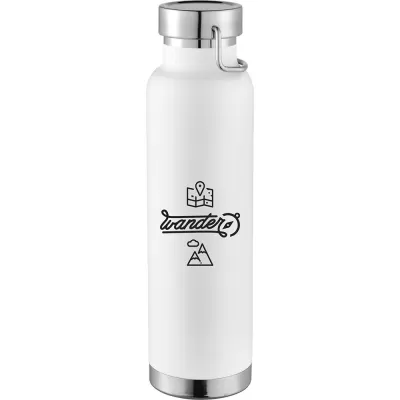 branded Thor Copper Vacuum Insulated Bottle 650ml, from our range of promotional Drink Bottles - Metal