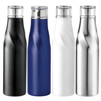 branded Hugo Auto-Seal Copper Vacuum Insulated Bottle 700ml, from our range of promotional Drink Bottles - Metal