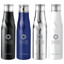 branded Hugo Auto-Seal Copper Vacuum Insulated Bottle 700ml, from our range of promotional Drink Bottles - Metal
