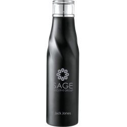 branded Hugo Auto-Seal Copper Vacuum Insulated Bottle 700ml, from our range of promotional Drink Bottles - Metal