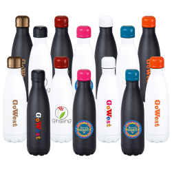 branded Mix-n-match Copper Vacuum Insulated Bottle 500ml, from our range of promotional Drink Bottles - Metal