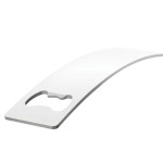 branded Curved stainless steel bottle opener, from our range of promotional Bottle Openers