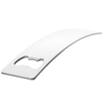 branded Curved stainless steel bottle opener, from our range of promotional Bottle Openers