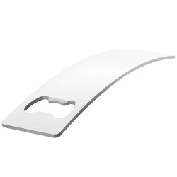 branded Curved stainless steel bottle opener, from our range of promotional Bottle Openers