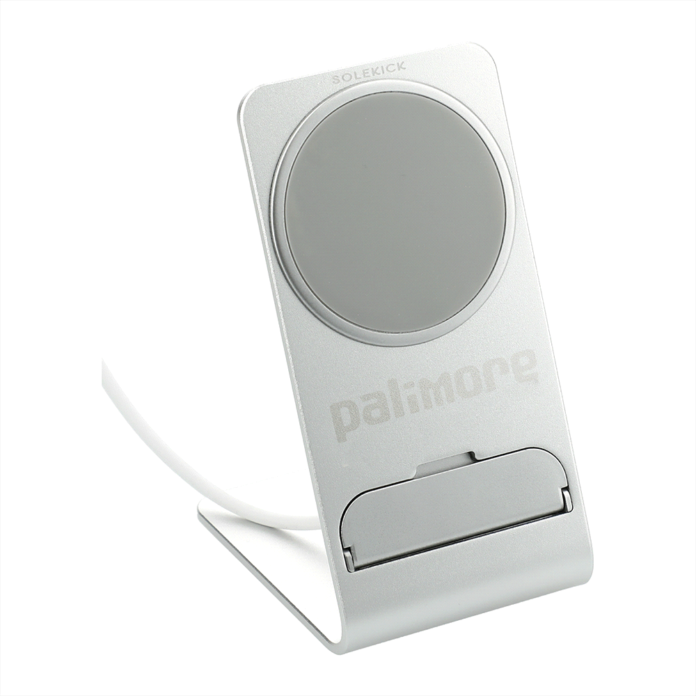branded Solekick™MagClick® Fast Wireless Charging Stand, from our range of promotional Phone & Tablet Chargers