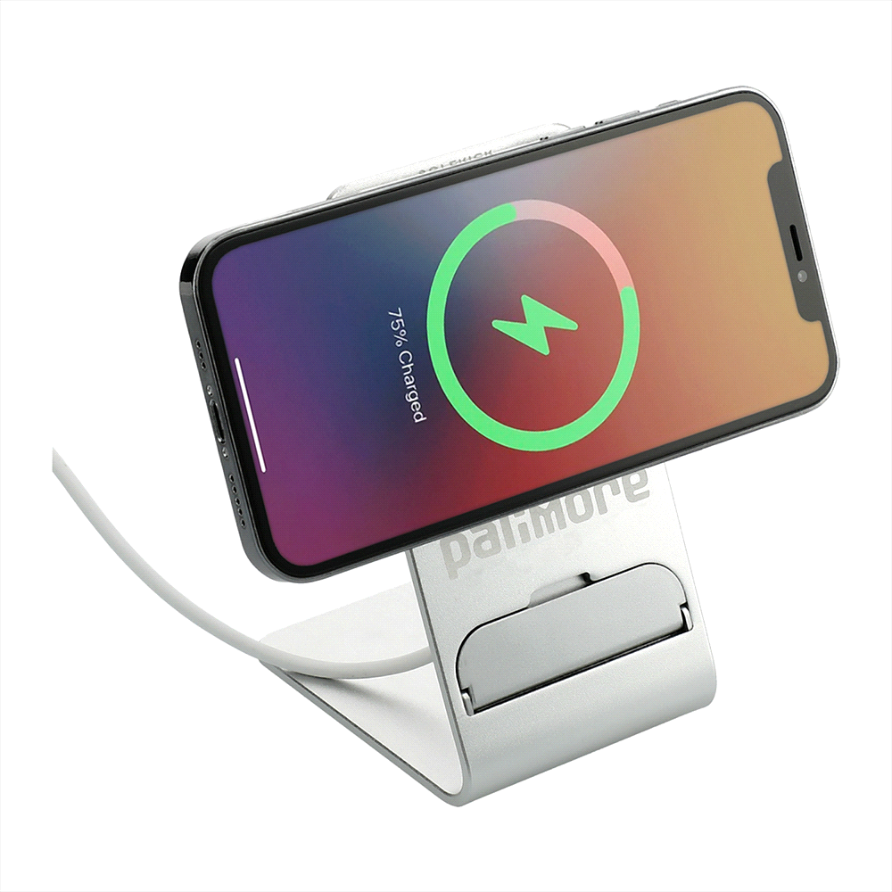 branded Solekick™MagClick® Fast Wireless Charging Stand, from our range of promotional Phone & Tablet Chargers