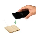 branded FSC Bamboo Wireless Charging Pad with Dual Outputs, from our range of promotional Phone &amp; Tablet Chargers