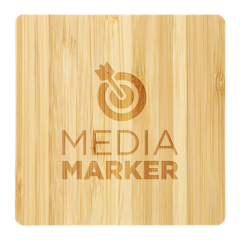 branded FSC Bamboo Wireless Charging Pad with Dual Outputs, from our range of promotional Phone & Tablet Chargers