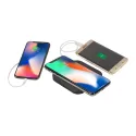 branded Ozone Wireless Charging Pad with Dual Outputs, from our range of promotional Phone &amp; Tablet Chargers