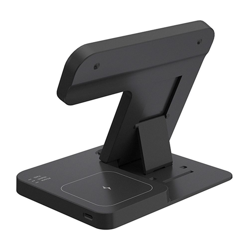 branded 3-in-1 Foldable Wireless Charger, from our range of promotional Phone & Tablet Chargers