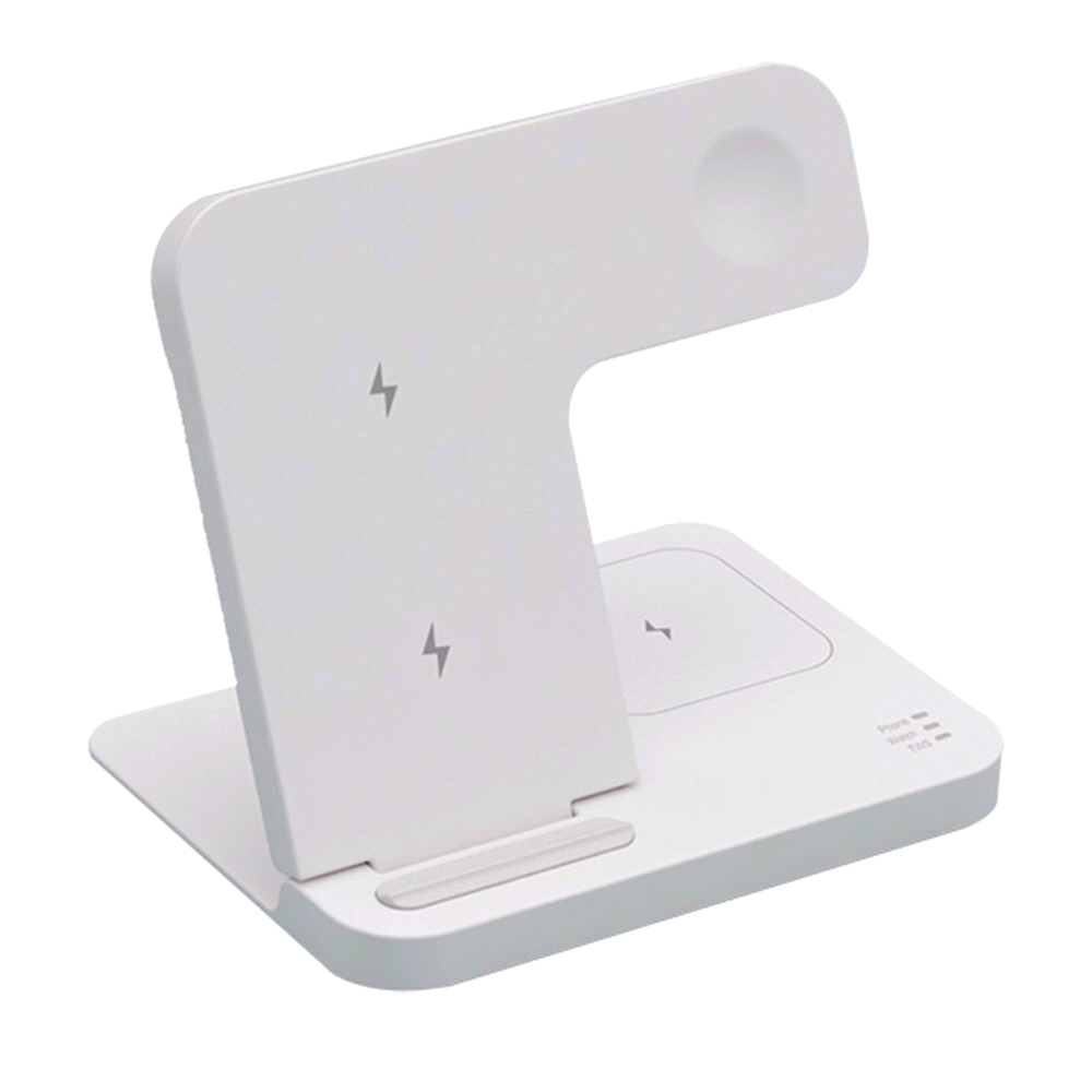 branded 3-in-1 Foldable Wireless Charger, from our range of promotional Phone & Tablet Chargers
