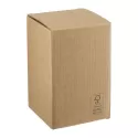 branded Easton Glass Cup with Bamboo lid 355ml, from our range of promotional Reusable Coffee Cups - Glass