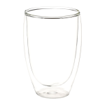 branded Easton Glass Cup with Bamboo lid 355ml, from our range of promotional Reusable Coffee Cups - Glass
