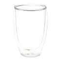 branded Easton Glass Cup with Bamboo lid 355ml, from our range of promotional Reusable Coffee Cups - Glass