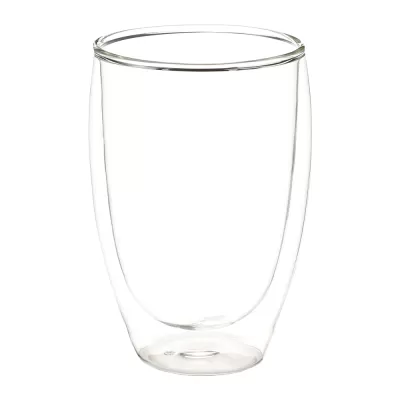 branded Easton Glass Cup with Bamboo lid 355ml, from our range of promotional Reusable Coffee Cups - Glass