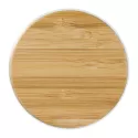 branded Easton Glass Cup with Bamboo lid 355ml, from our range of promotional Reusable Coffee Cups - Glass