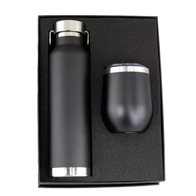 branded Thor Corzo Drink Bottle and Tumbler Gift Set, from our range of promotional Coffee Gift Sets