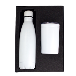 branded H2O Sherpa Drink Bottle and Tumbler Gift Set, from our range of promotional Glassware Gift Sets