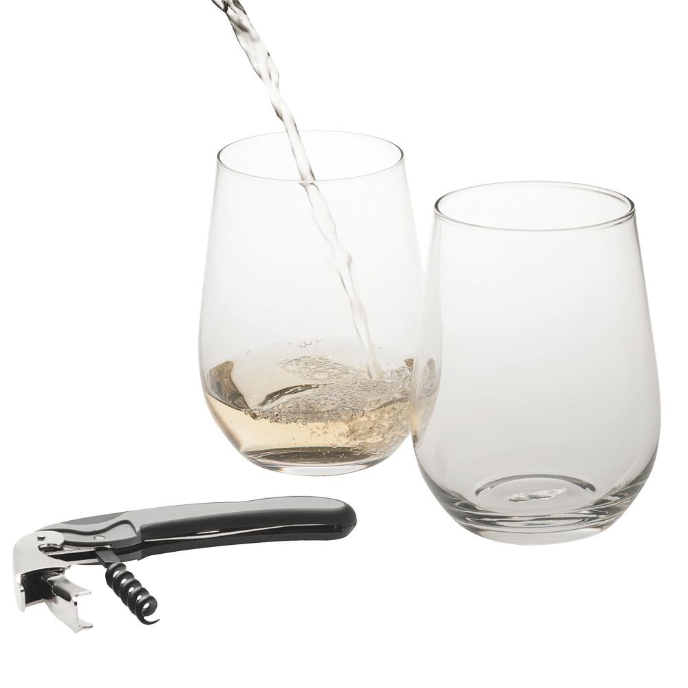 branded Wine Glass Set 450ml, from our range of promotional Glassware Gift Sets