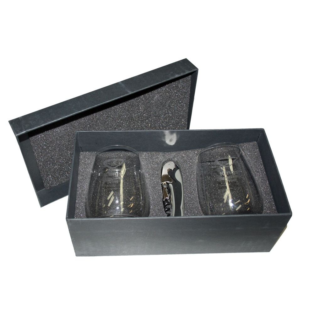 branded Wine Glass Set 450ml, from our range of promotional Glassware Gift Sets
