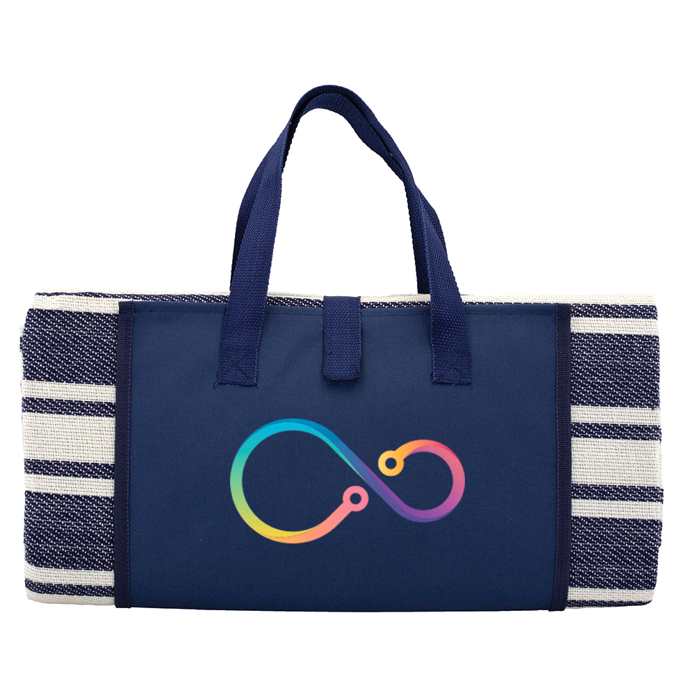branded Trekk Round Picnic Rug, from our range of promotional Picnic Blankets