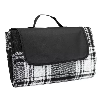 branded Folding Picnic Rug with Coloured Flap, from our range of promotional Picnic Blankets