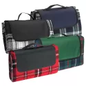 branded Folding Picnic Rug with Coloured Flap, from our range of promotional Picnic Blankets