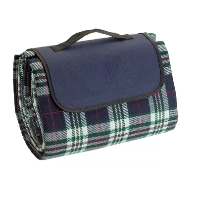 branded Folding Picnic Rug with Coloured Flap, from our range of promotional Picnic Blankets